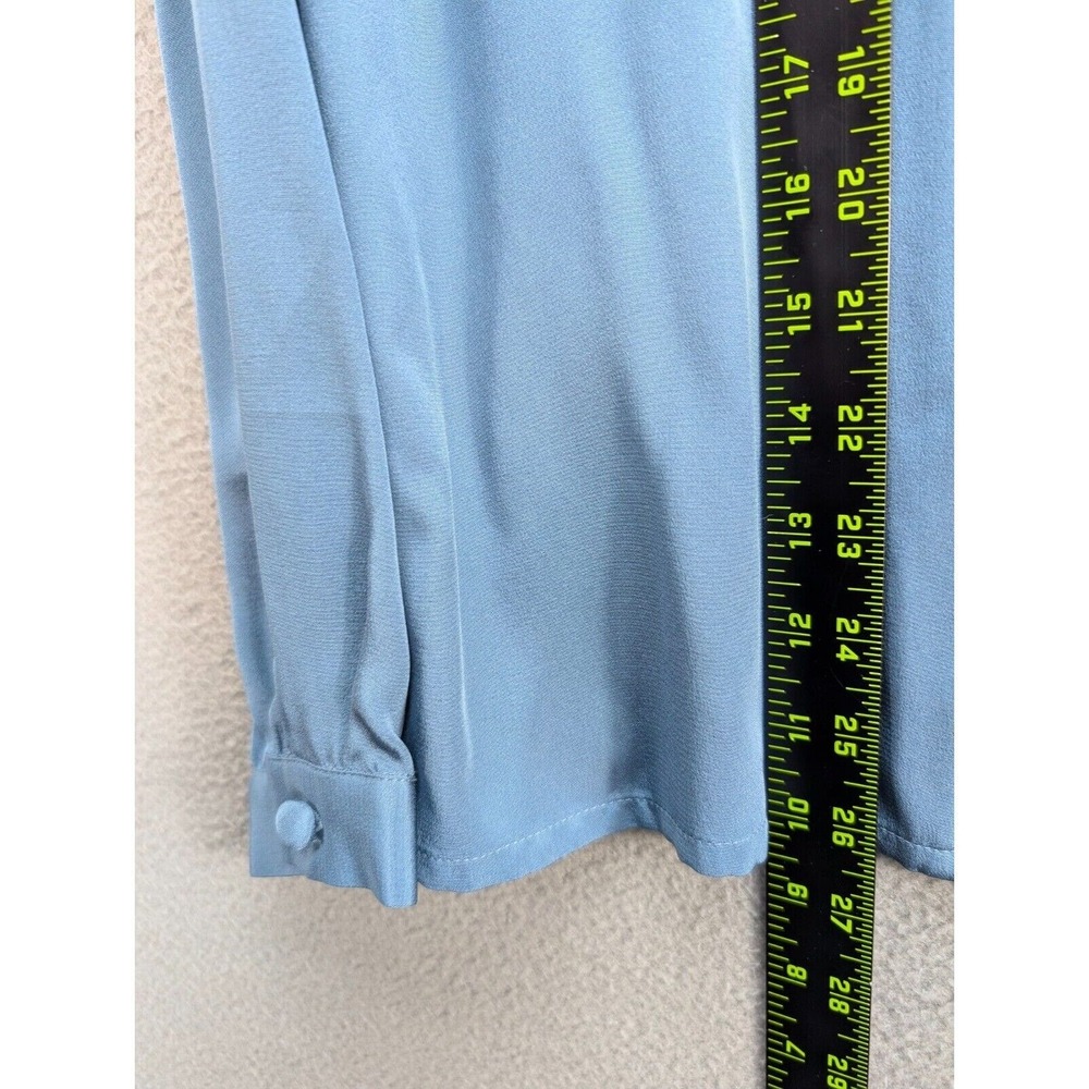 Burberrys Women's Button Up Long‎ Sleeve Blouse 100% Silk Career Office Size 12 - Picture 8 of 10